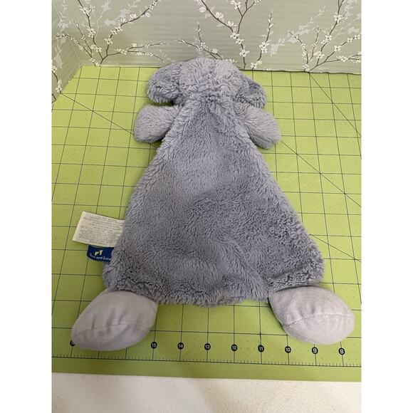 Demdaco Nancy Tillman Gray Elephant Blankie Lovey Flat Plush Security Blanket - Picture 2 of 8